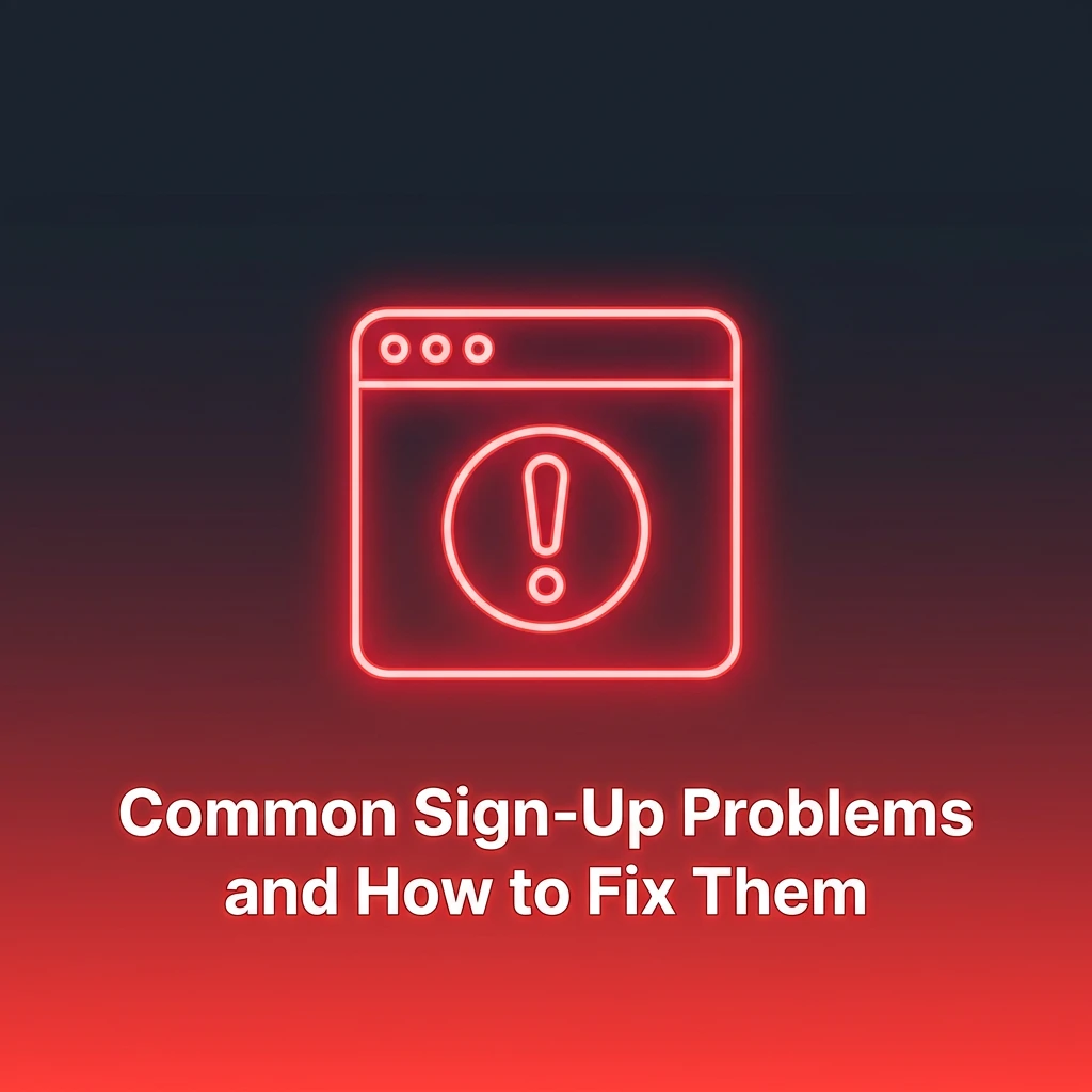 Common casino sign-up errors including verification, email conflicts, age restrictions, password rules, and document upload tips.