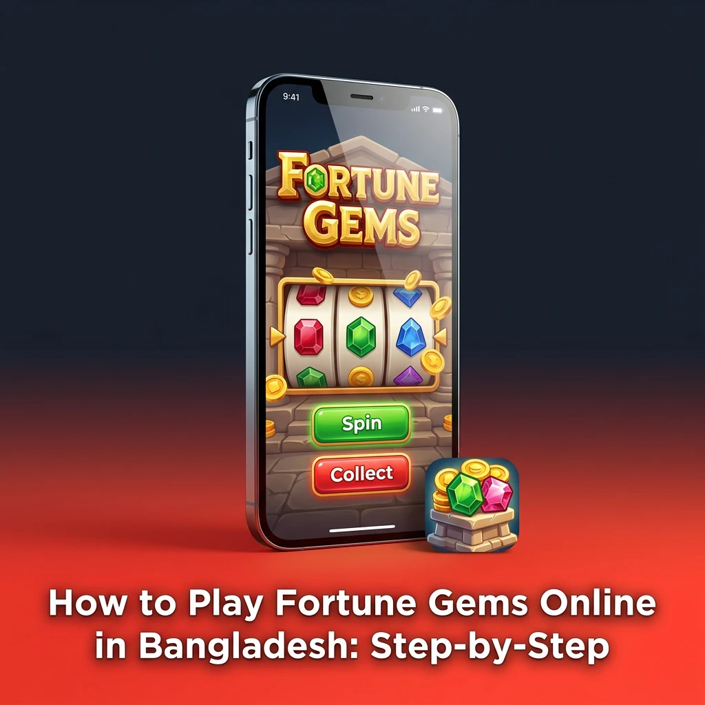 Bangladeshi player registering at an online casino to play Fortune Gems with bKash deposit and withdrawal steps