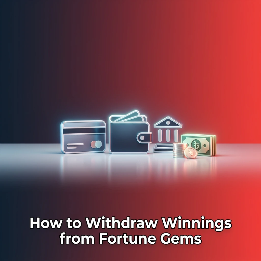Step-by-step withdrawal process from Fortune Gems on 1win app showing cashier, payment methods, and submission steps.