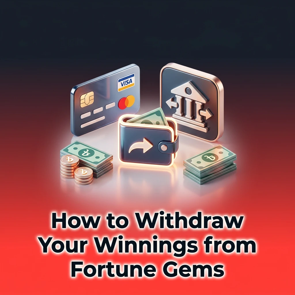 Step-by-step withdrawal guide for Fortune Gems winnings on 4rabet app showing cashier options