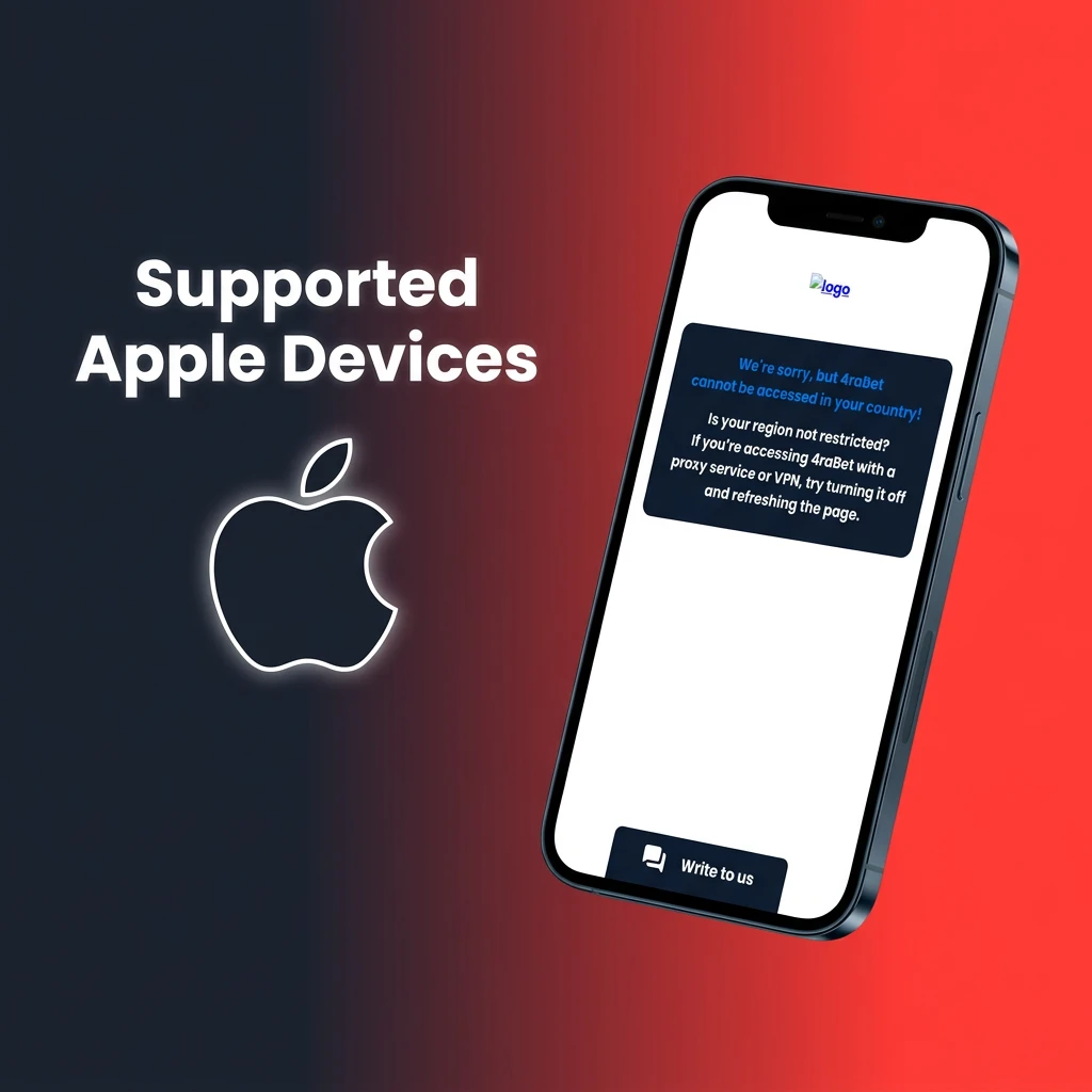 List of supported Apple iPhones and iPads for Fortune Gems 4rabet app, including iPhone SE through iPhone 15 and various iPad models.
