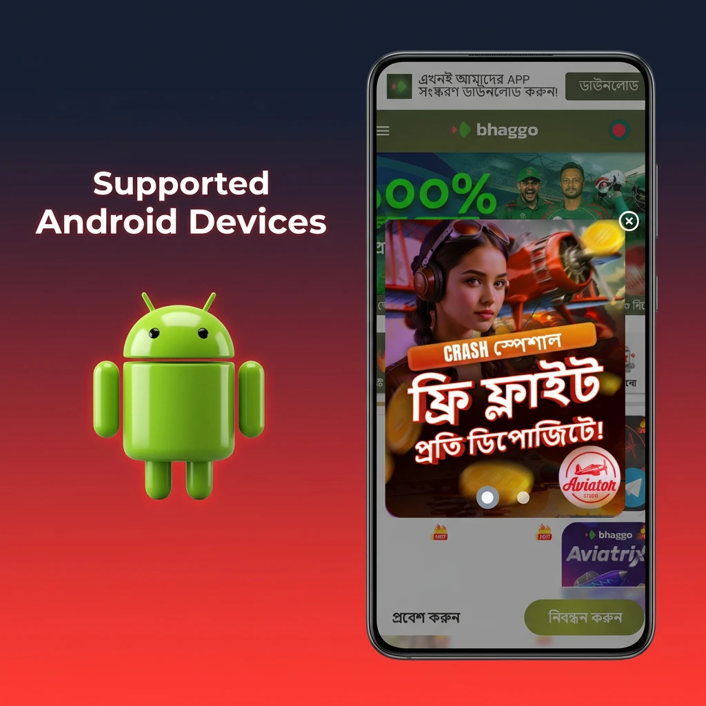 Supported Android devices list showing budget, mid-range, and flagship phones compatible with Fortune Gems app (2020–2026)