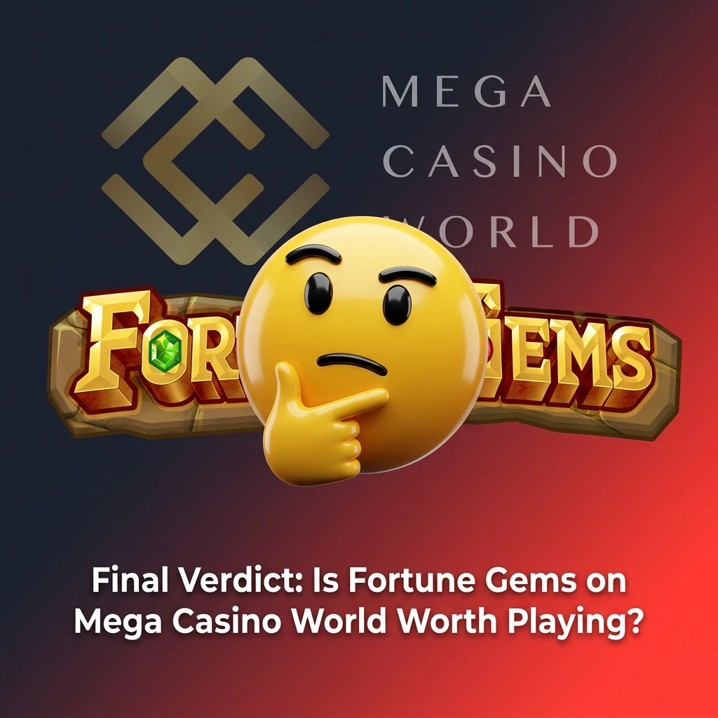 Fortune Gems slot game on Mega Casino World platform, featuring colorful gems and high RTP for Bangladesh players