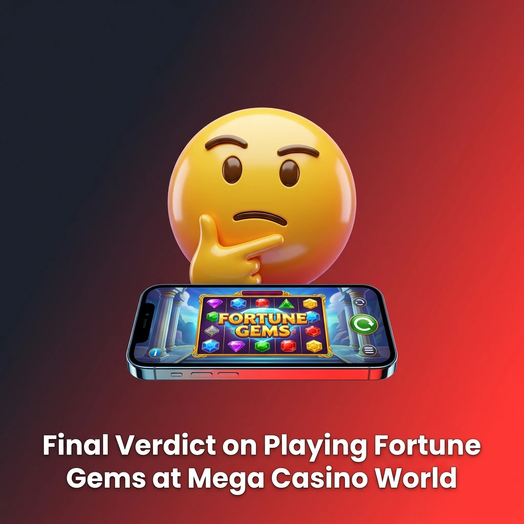 Fortune Gems slot game running on Mega Casino World app with bKash and Nagad payment options for Bangladesh players
