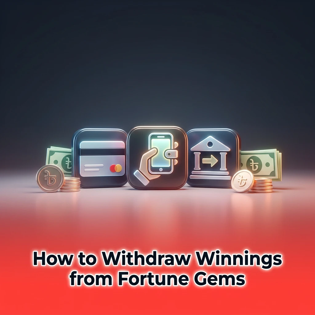 Steps to withdraw winnings from Fortune Gems using mobile money methods like bKash, Nagad, or Rocket within 24 hours