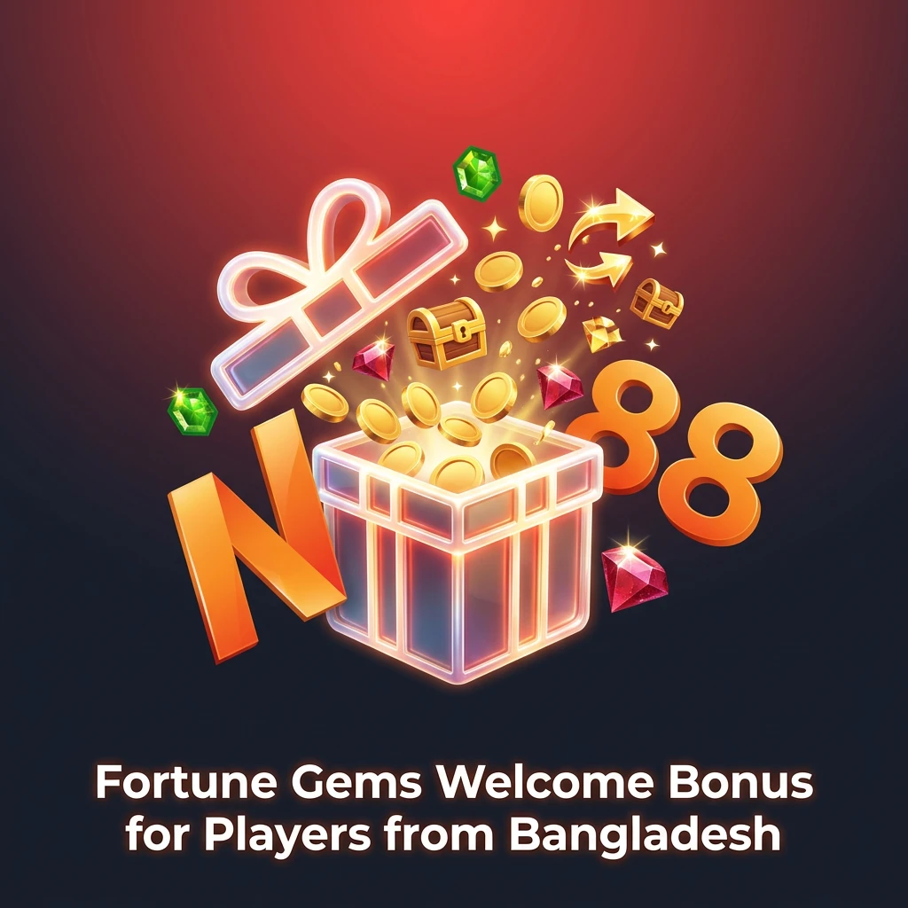 Nagad88 welcome bonus offer for Fortune Gems: 100% match up to ৳10,000 for Bangladesh players