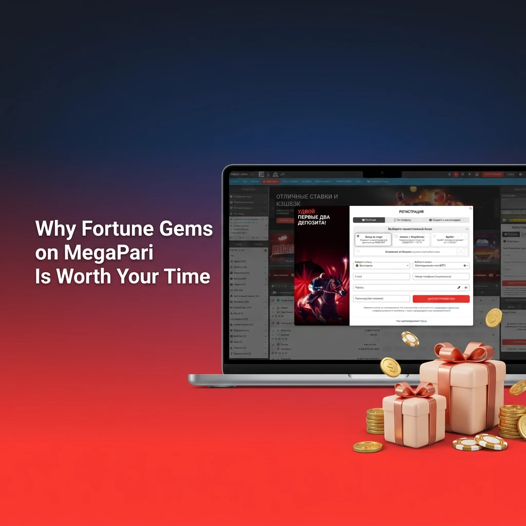 Fortune Gems slot on MegaPari platform highlighting high RTP, BDT support, Bengali chat, and mobile compatibility for Bangladeshi players